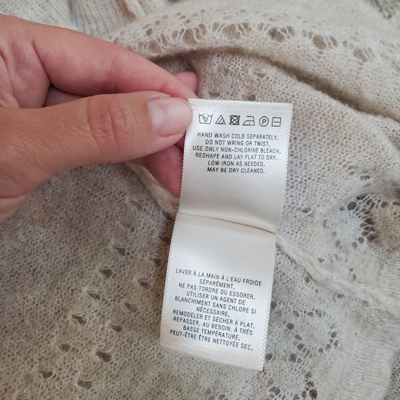 Anthropologie Feather Bone Whitby Bell Sleeve Sweater Merino Wool Alpaca Women - Picture 14 of 15